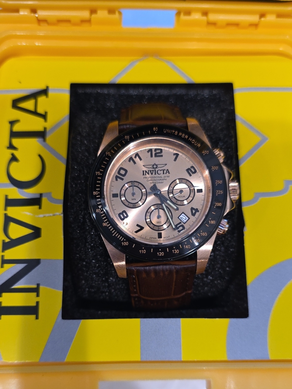 897. Invicta Speedway Men's Watch 43mm, Brown (10711)